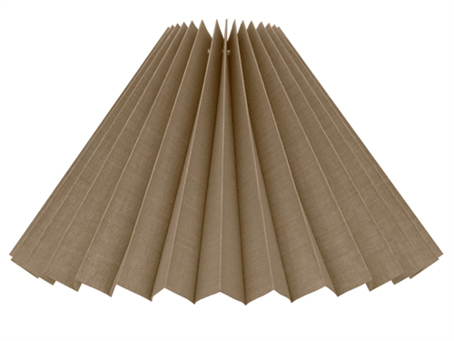Plisse 13x25x39 sandfarvet hør L-E27
